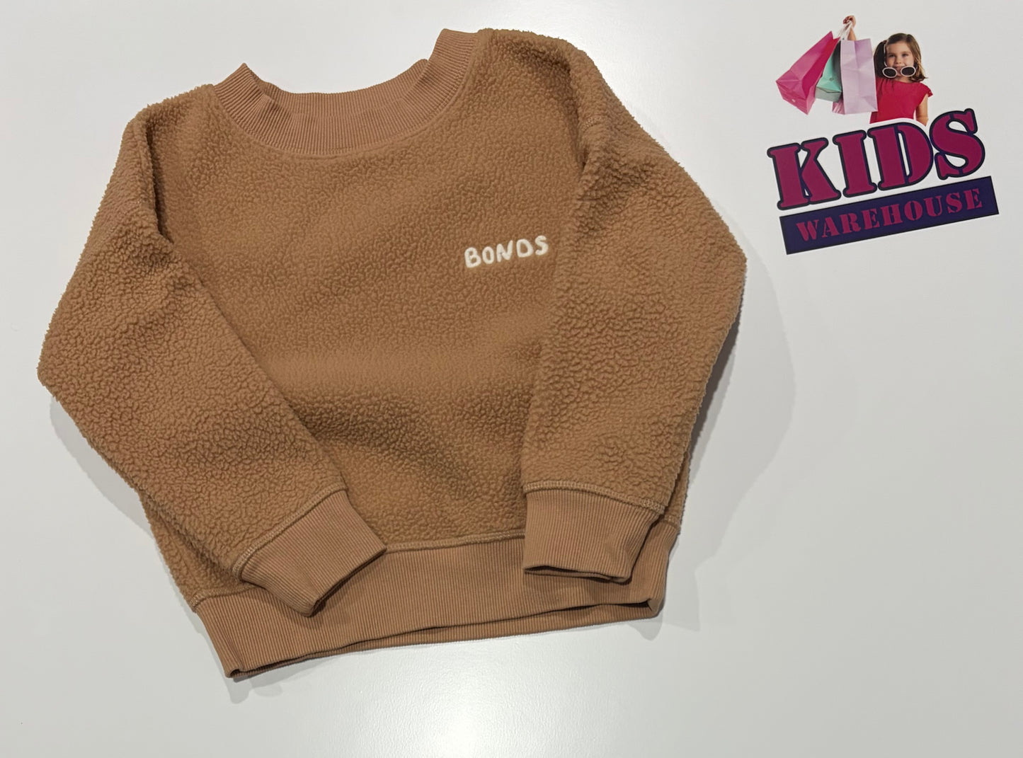Bonds Brown Fluffy Sweater Size 3