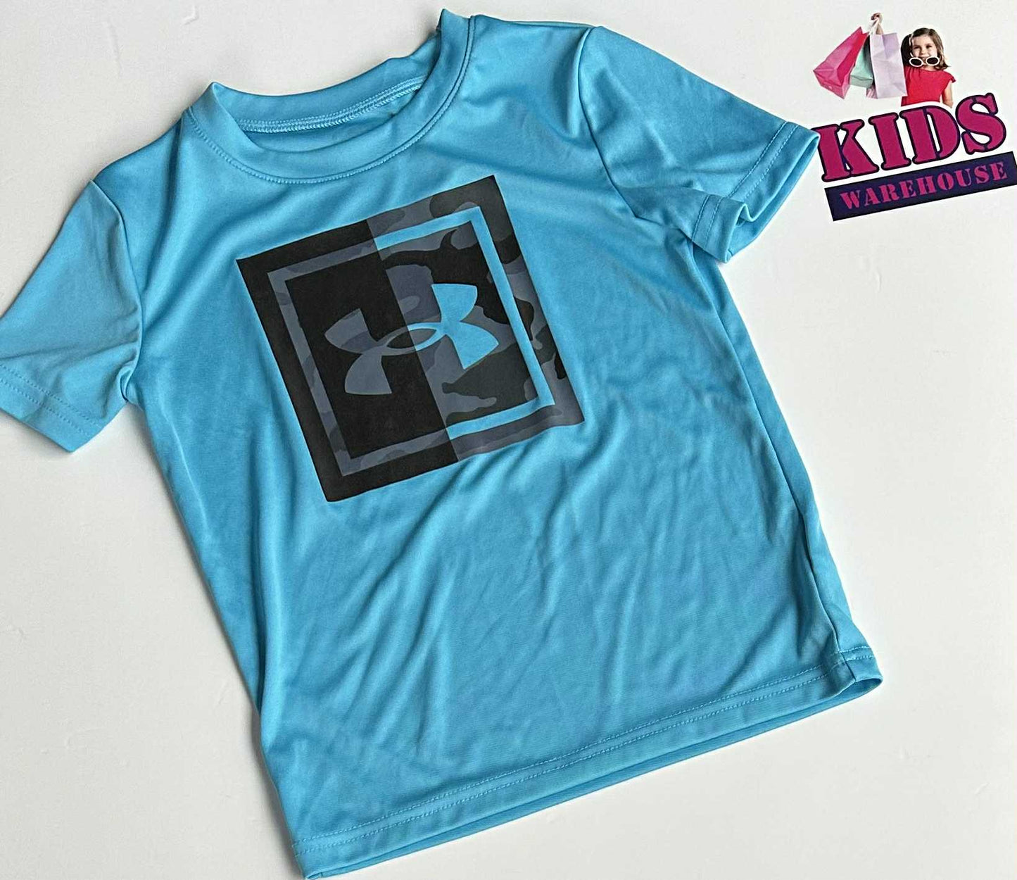 Under Armour Blue Mesh Top Size 4