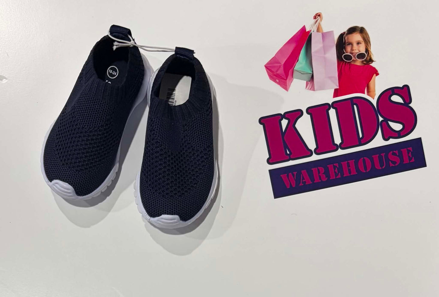 Seed Heritage Navy Blue, White Runners Size US5/UK4 (Child/Toddler)