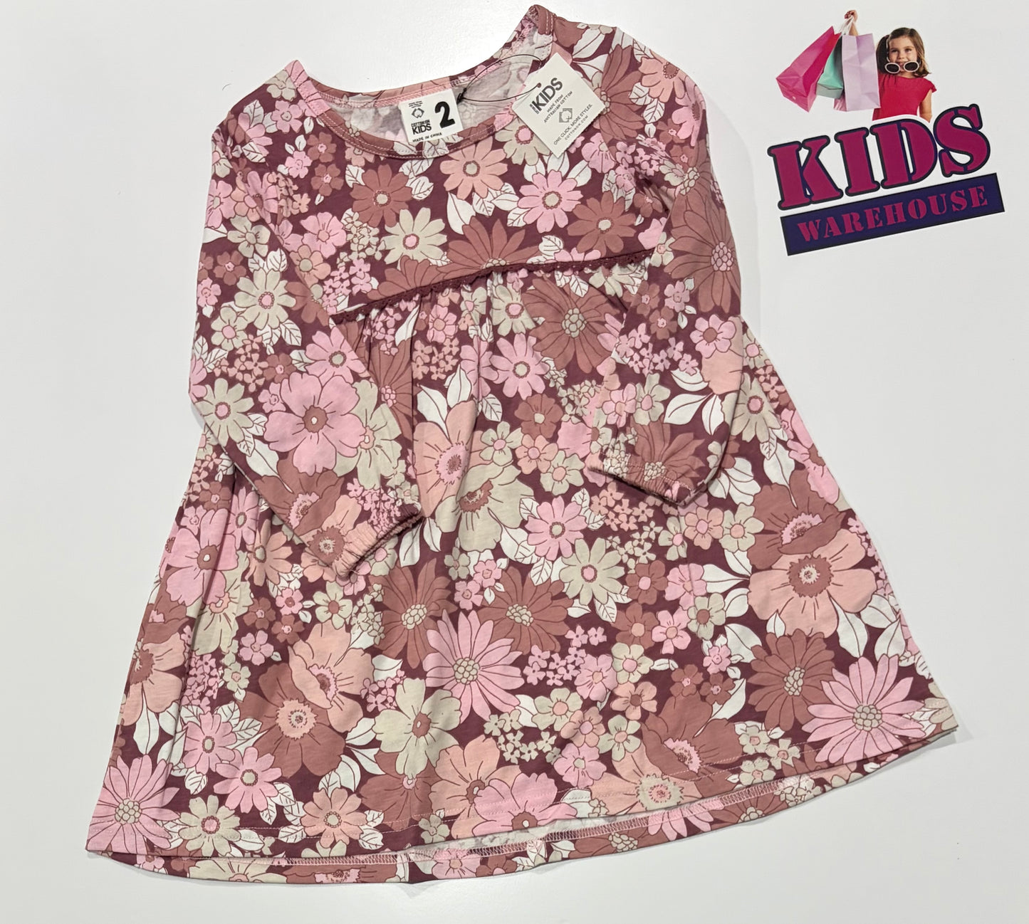 Not Used Cotton On Purple, Floral Print Dress Size 2
