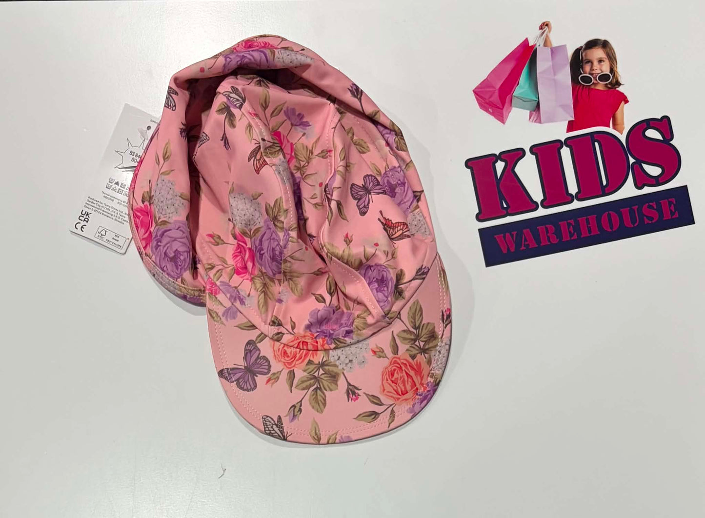 Not Used Pink, Floral Swim Cap (Baby/Toddler)