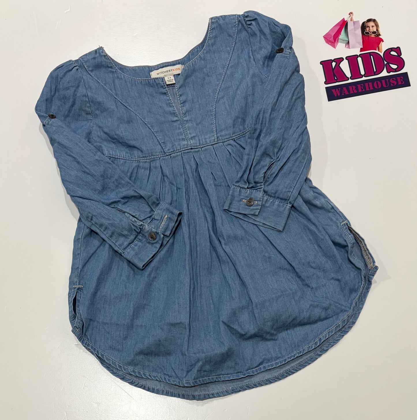 Witchery Kids Blue Dress Size 3