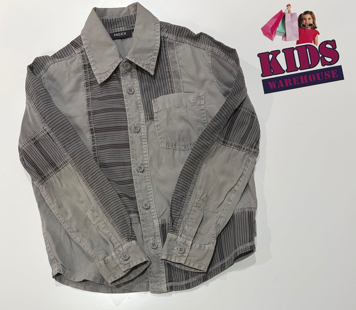 Mexx Grey, Dark Grey Top Size 5