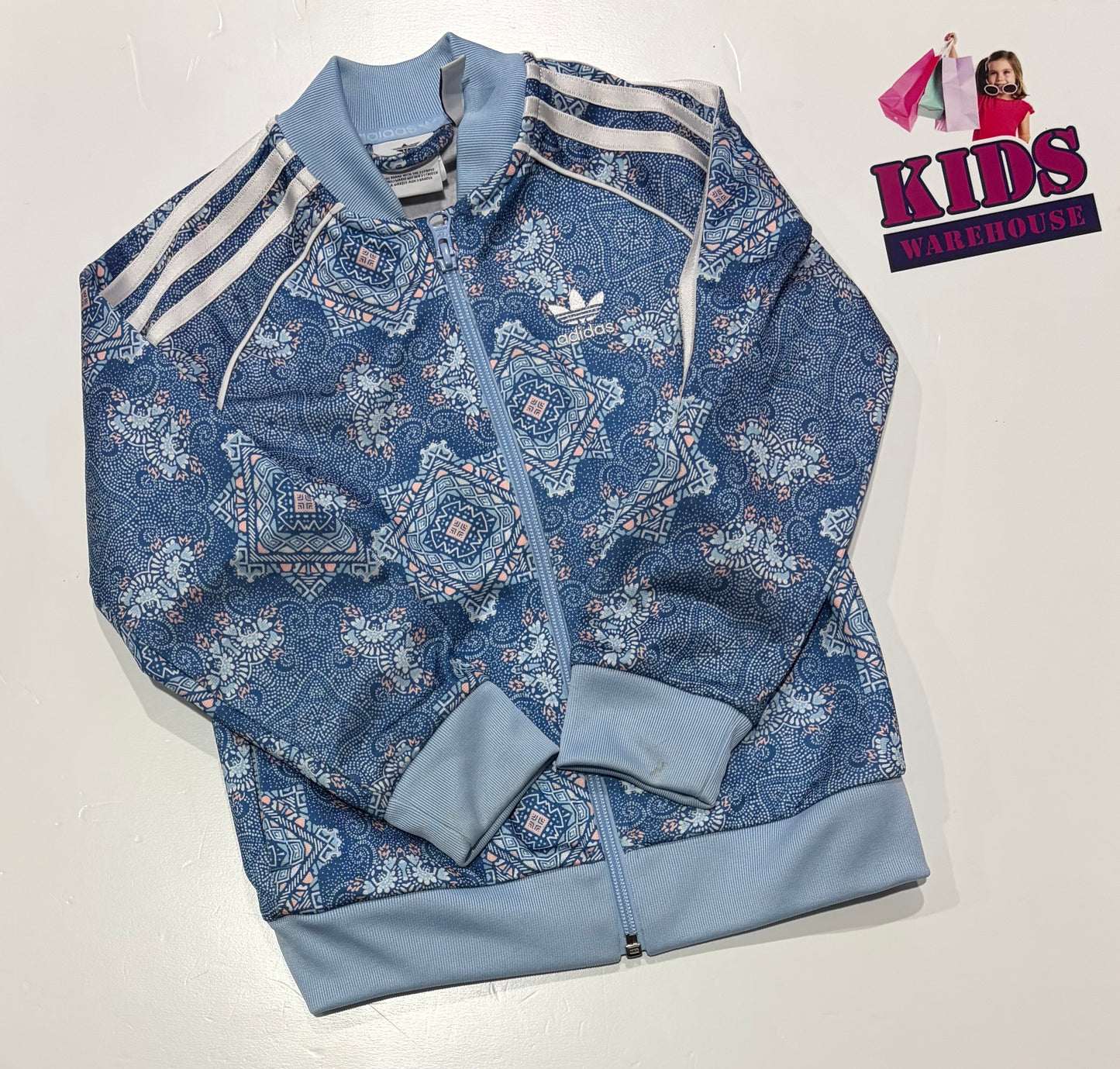 Adidas Blue, Pattern Print Jumper Size 5