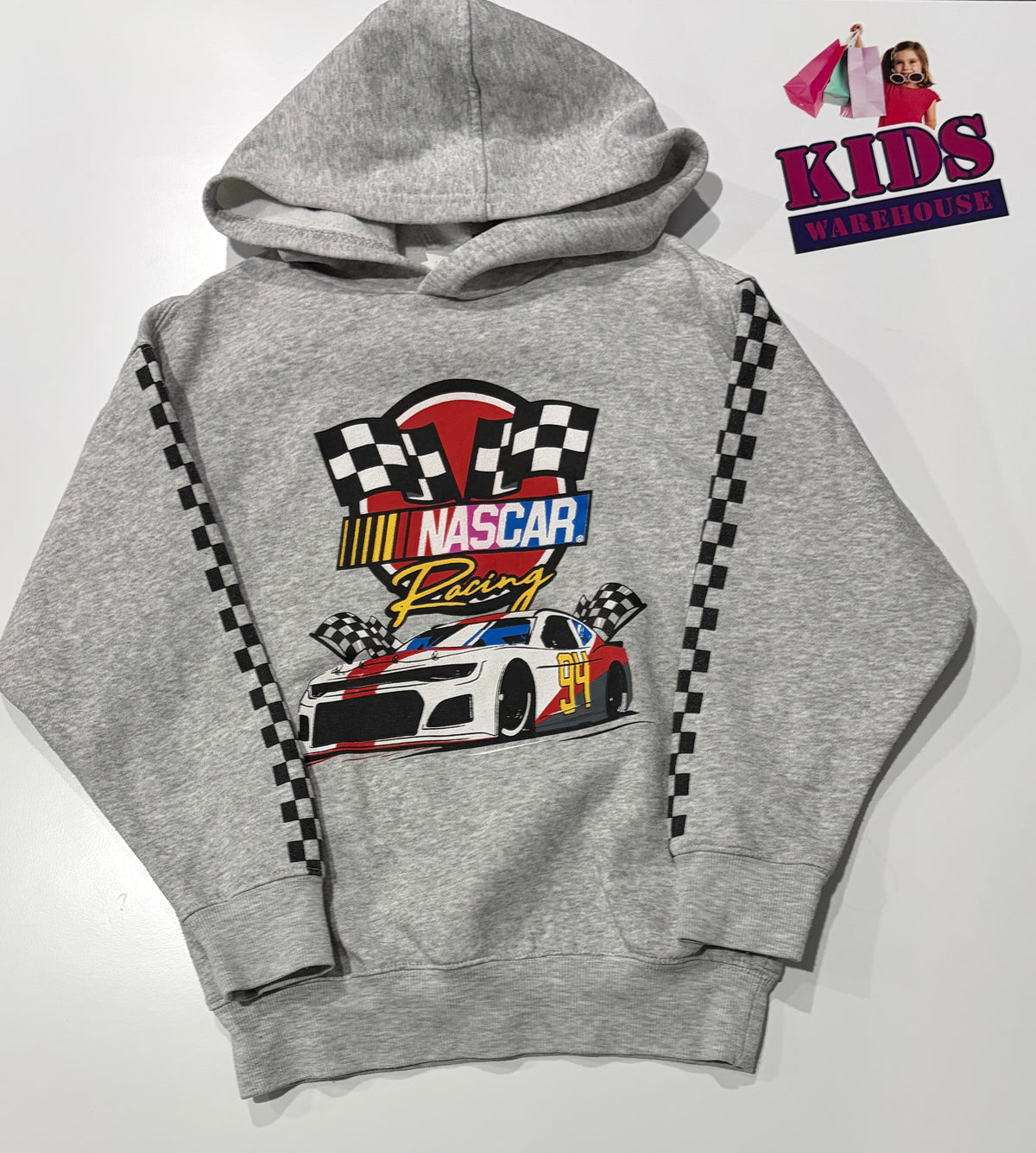 Cotton On X Nascar Grey Hoodie Size 7