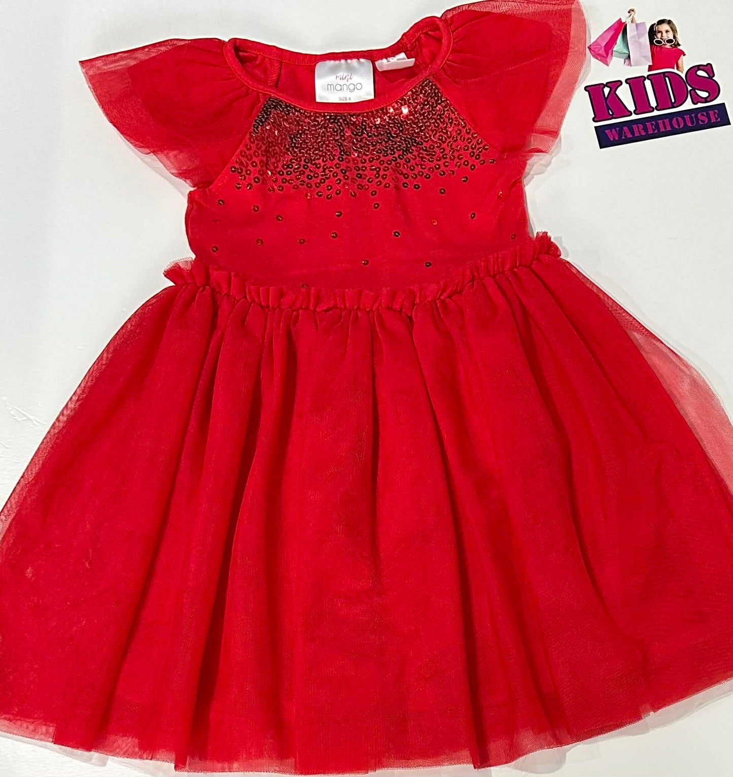 Mini Mango Red Dress Size 4