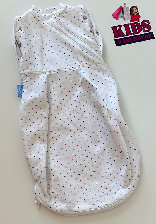 Growbag Cosy White with Polkadots Size 000