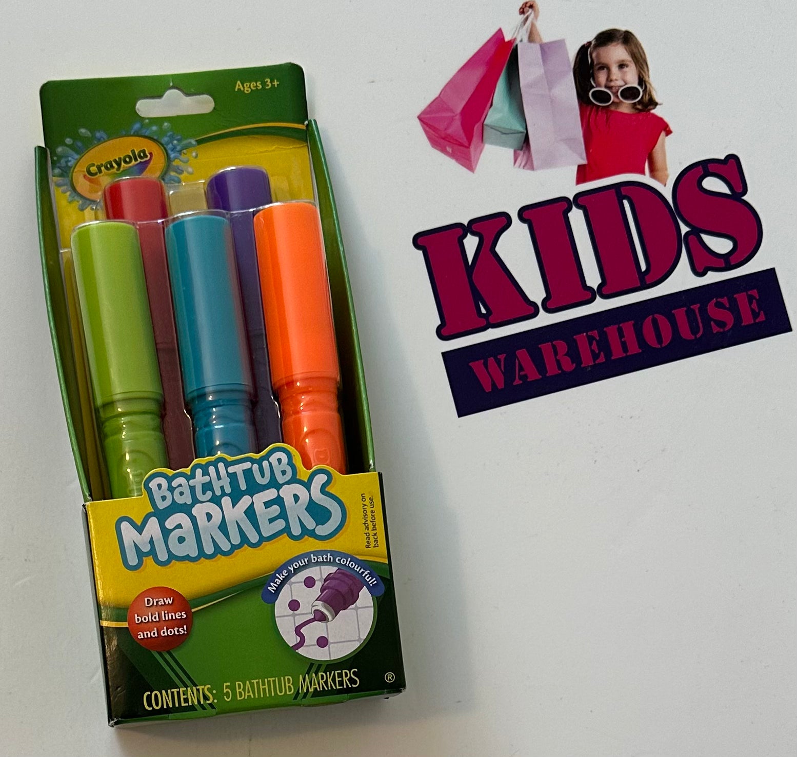 New Crayola Bathtub Markers (5 Markers) Kids Warehouse AU
