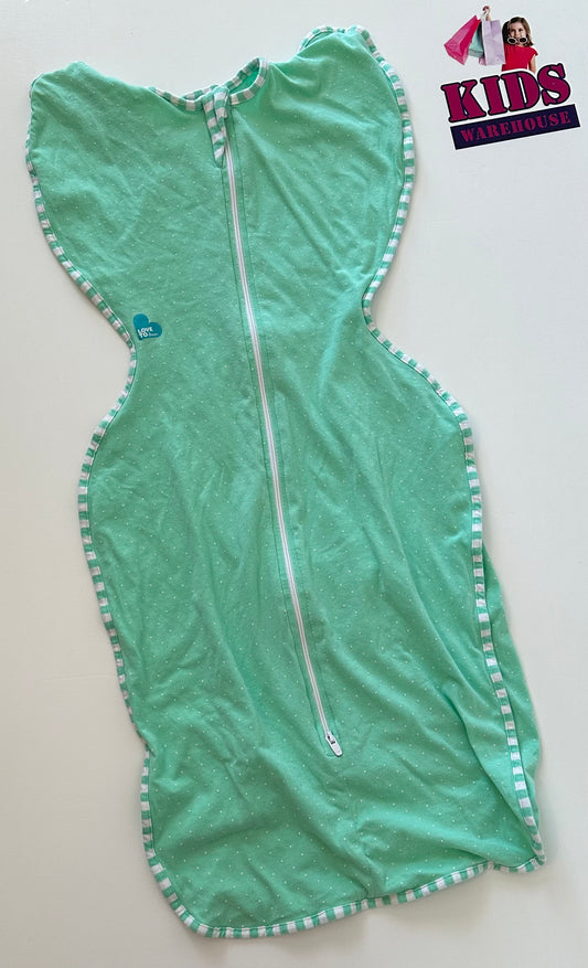 Love to Dream Swaddle Summer Lite Green Size Large 8.5-11kgs