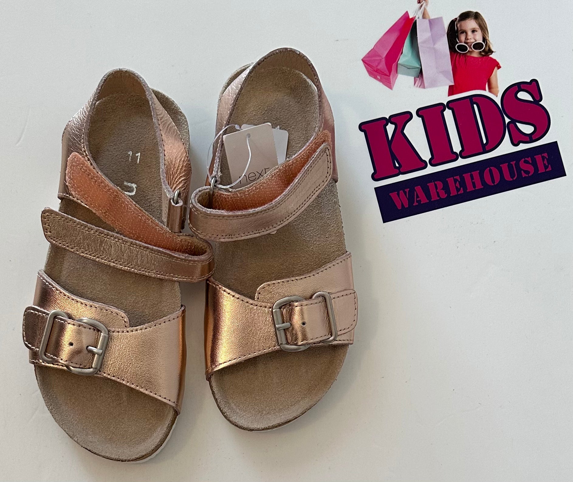 New Next Pink Shimmer Sandals Size 11 Child Kids Warehouse AU