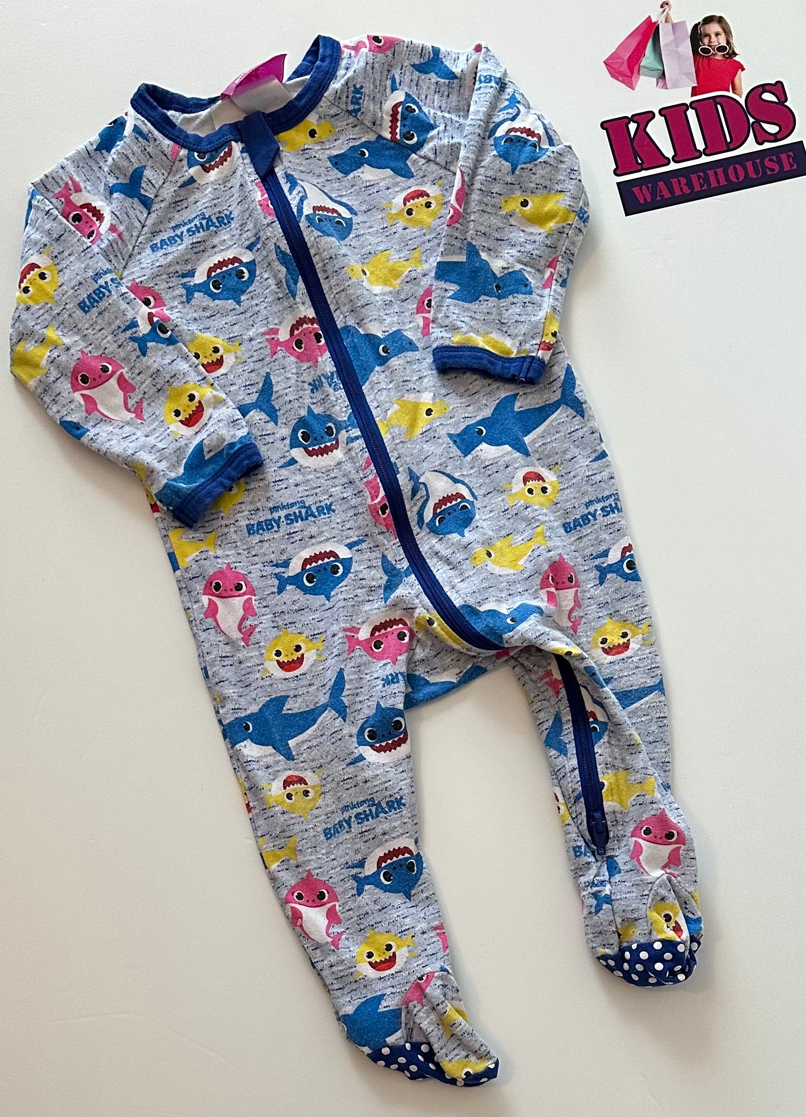 Baby 2024 shark overalls