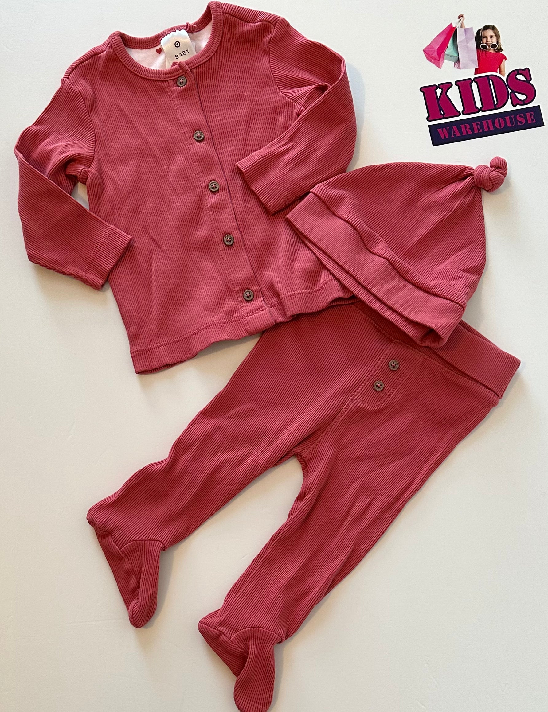 Target Pink 3 Piece Set Size 00 Kids Warehouse AU