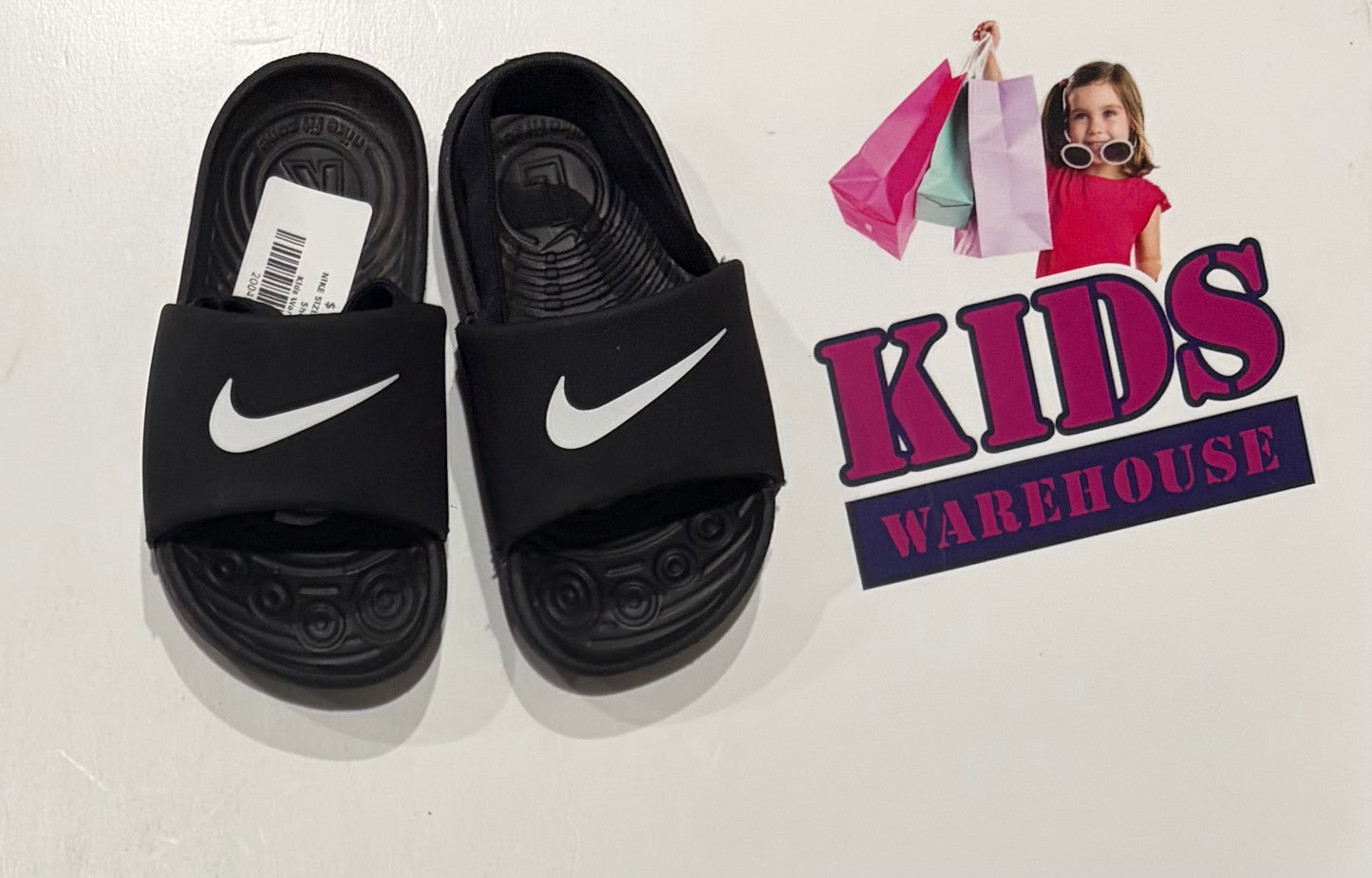 Nike Black Sandles Size US6/UK5.5 (Child)