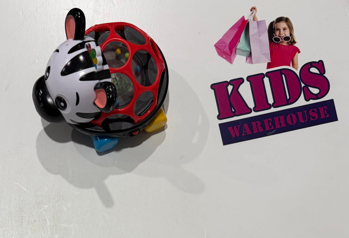 Baby Einstein Curious Oball Zebra Toy Rattle Car