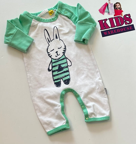 The Kids Store Green & White Jumpsuit Size 0000
