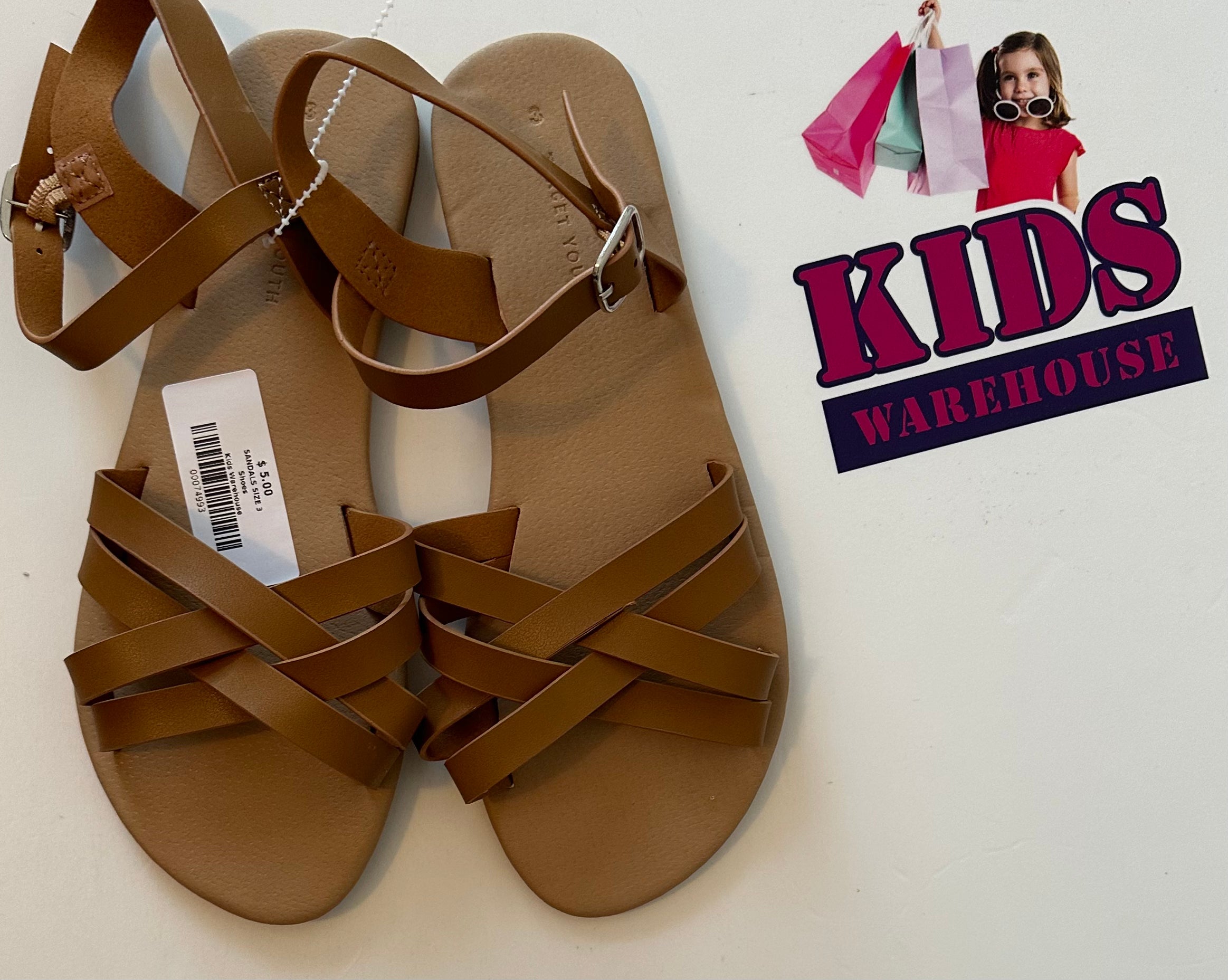 Warehouse sales tan sandals