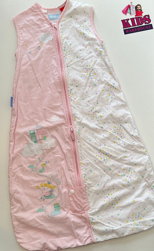 The Gro Company Pink & White Grobag Size 6-18months Tog 1.0