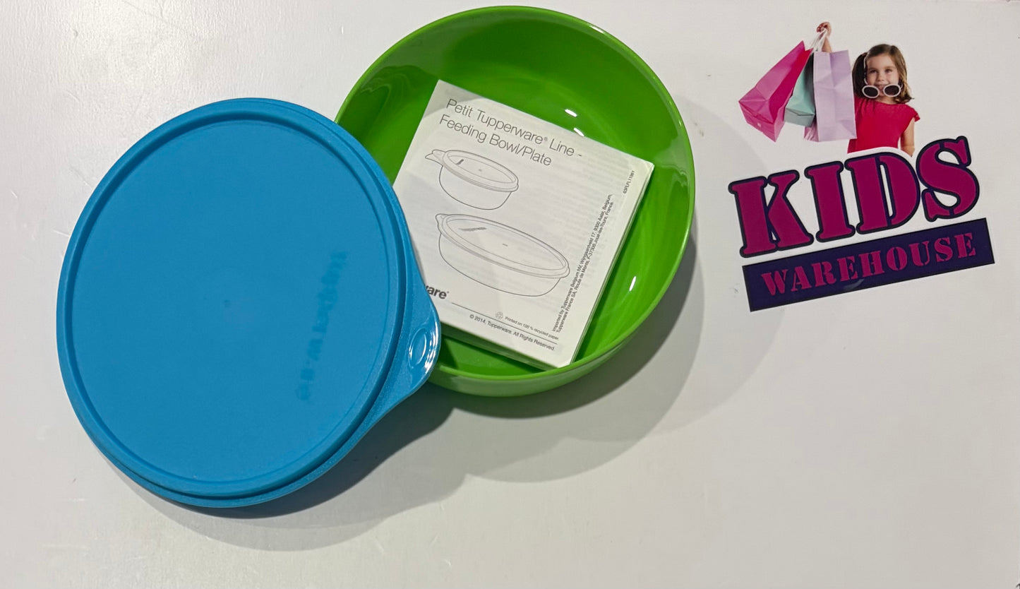 Not Used Tupperware Green, Blue Feeding Bowl