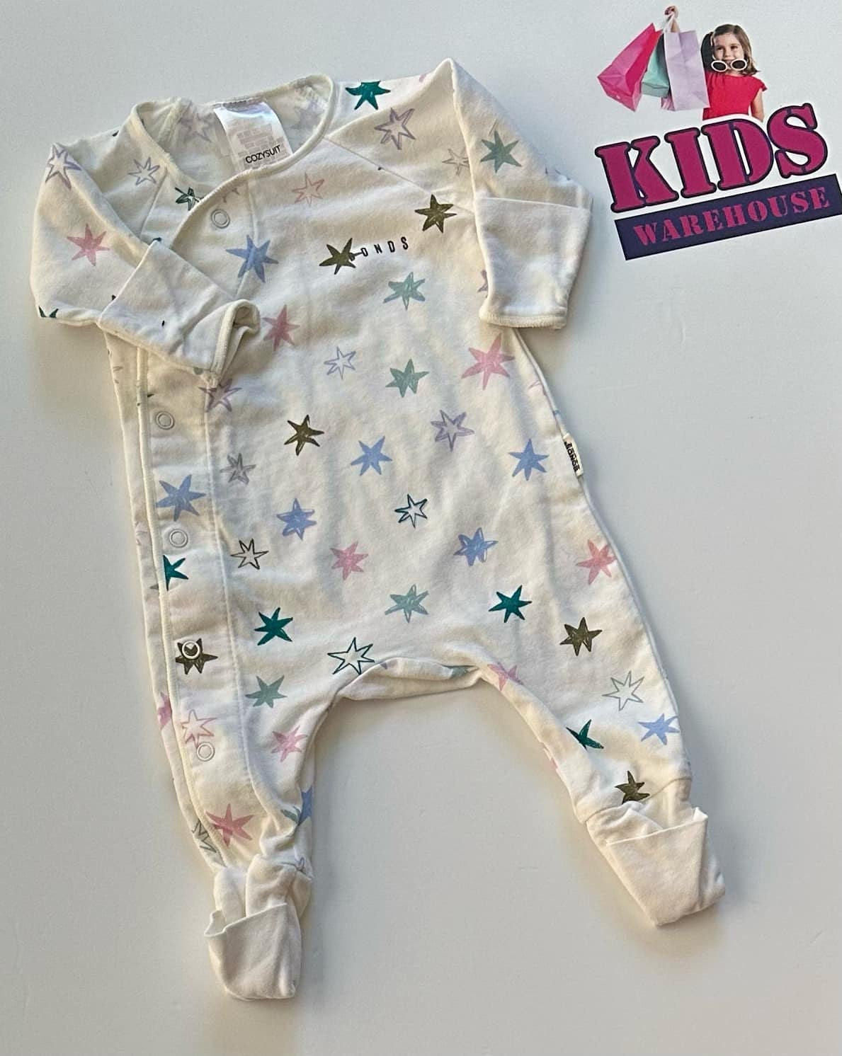 Premmie Bonds White Cozysuit Size 00000