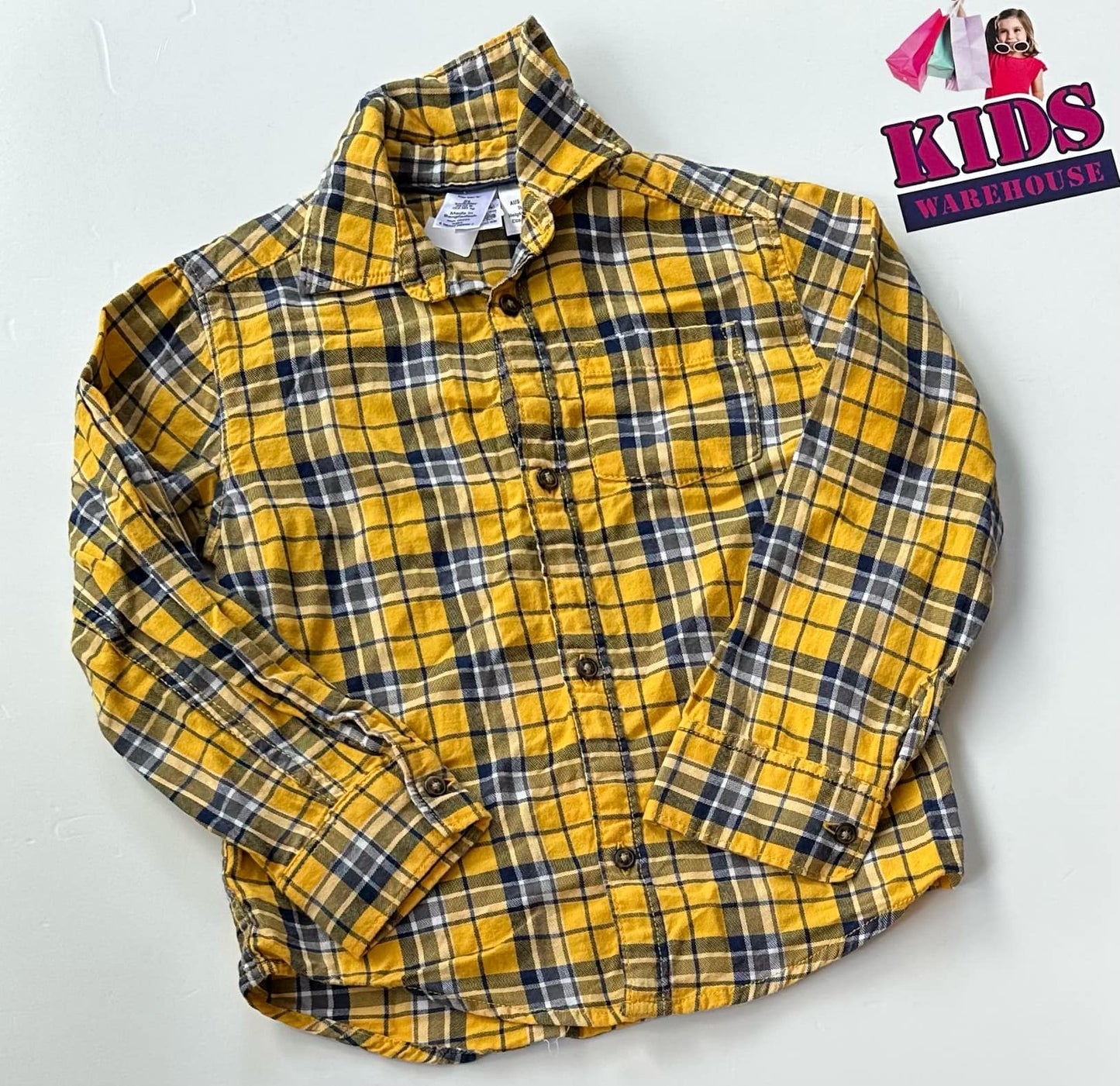 Carters Yellow Long Sleeve Top Size 5