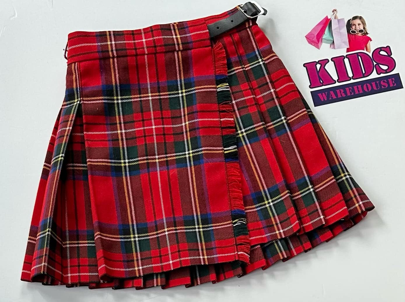 James Pringle Weavers Red Skirt Size 2