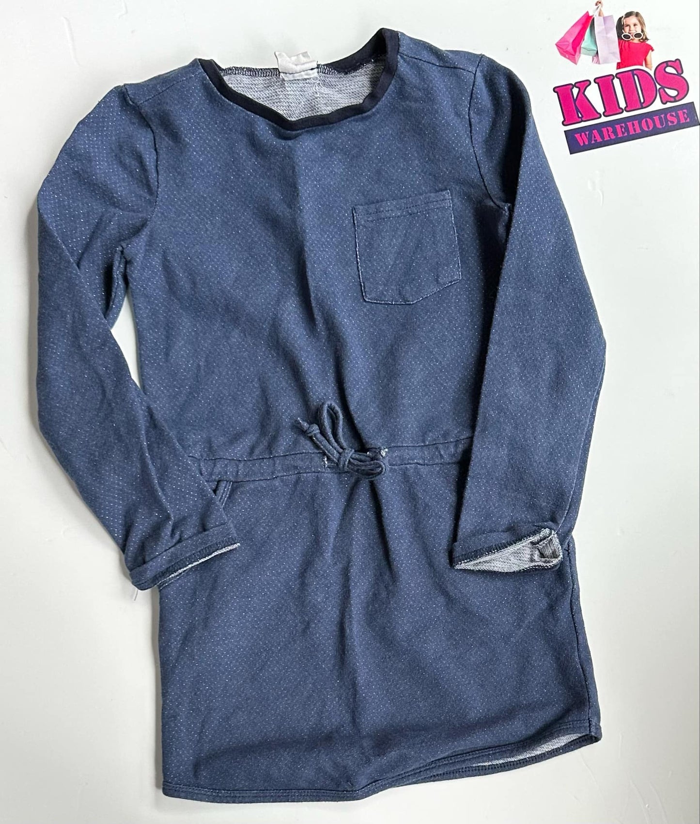 Milky Blue Long Sleeve Dress Size 6