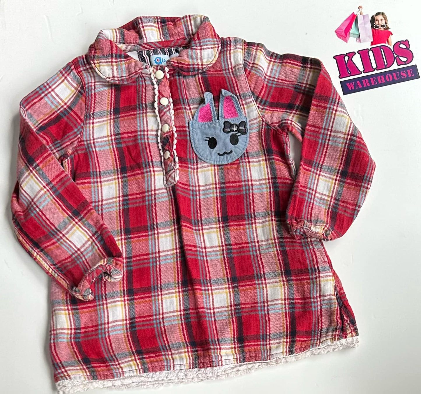 Alco Red & White Long Sleeve Top Size 6