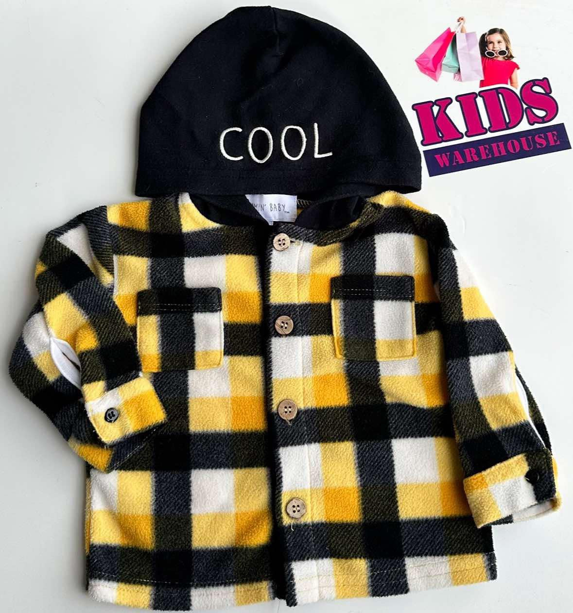 Bloomin Baby Black & Yellow Hoodie Size 0000