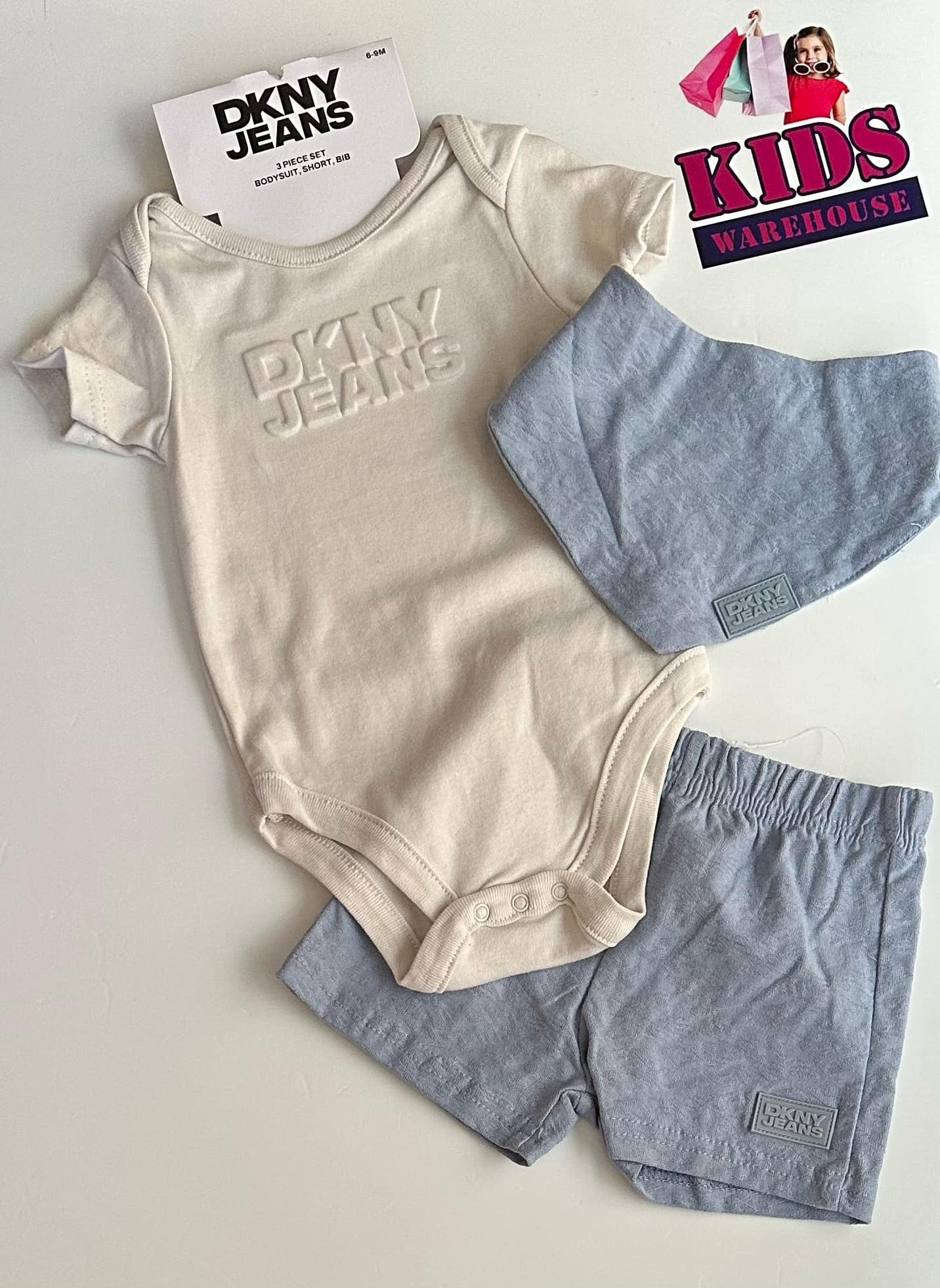 New DKNY 3 Piece Bodysuit Size 00