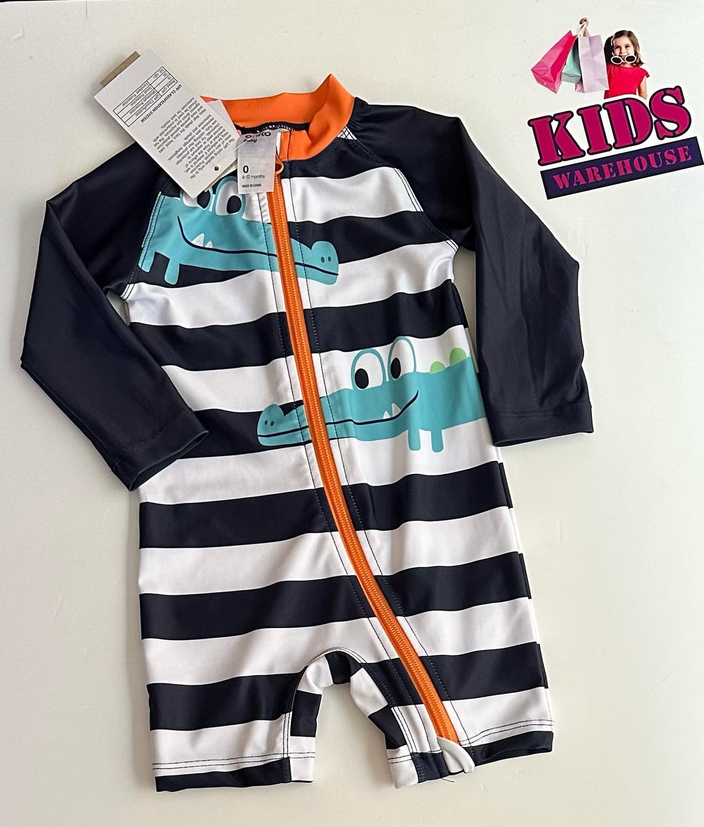 New Anko White & Black Swimming Bodysuit Size 0