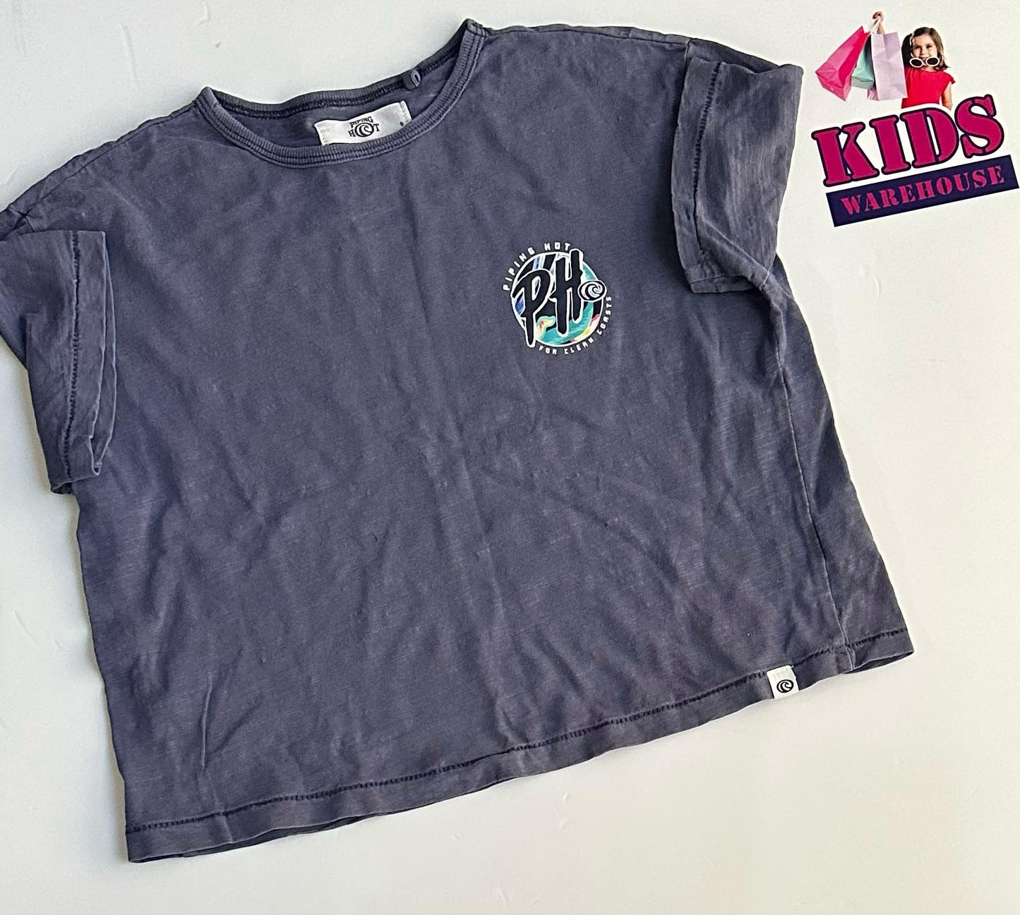 Piping Hot Blue Crop Top Size 9