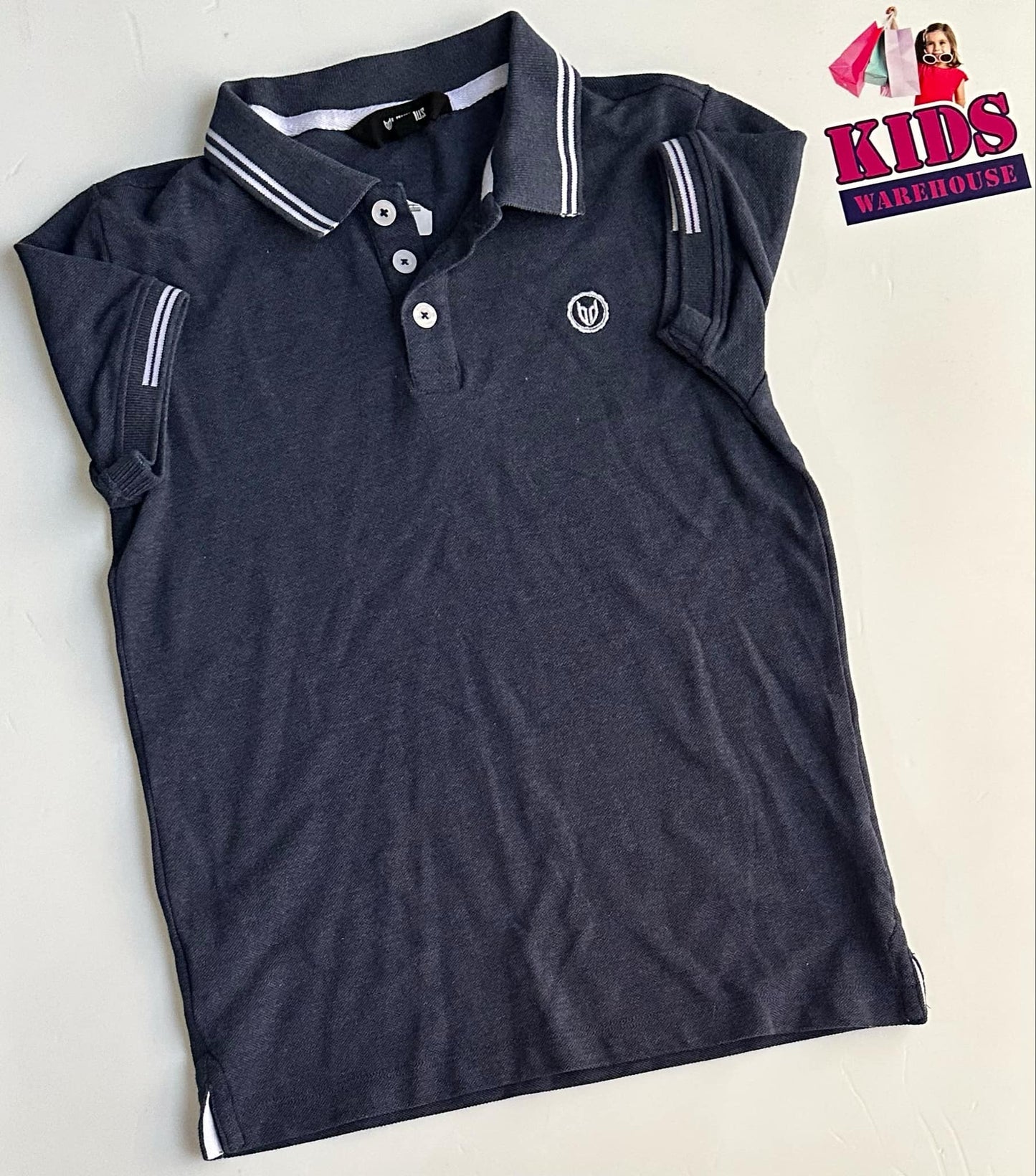 Bauhaus Blue Polo Top Size 10