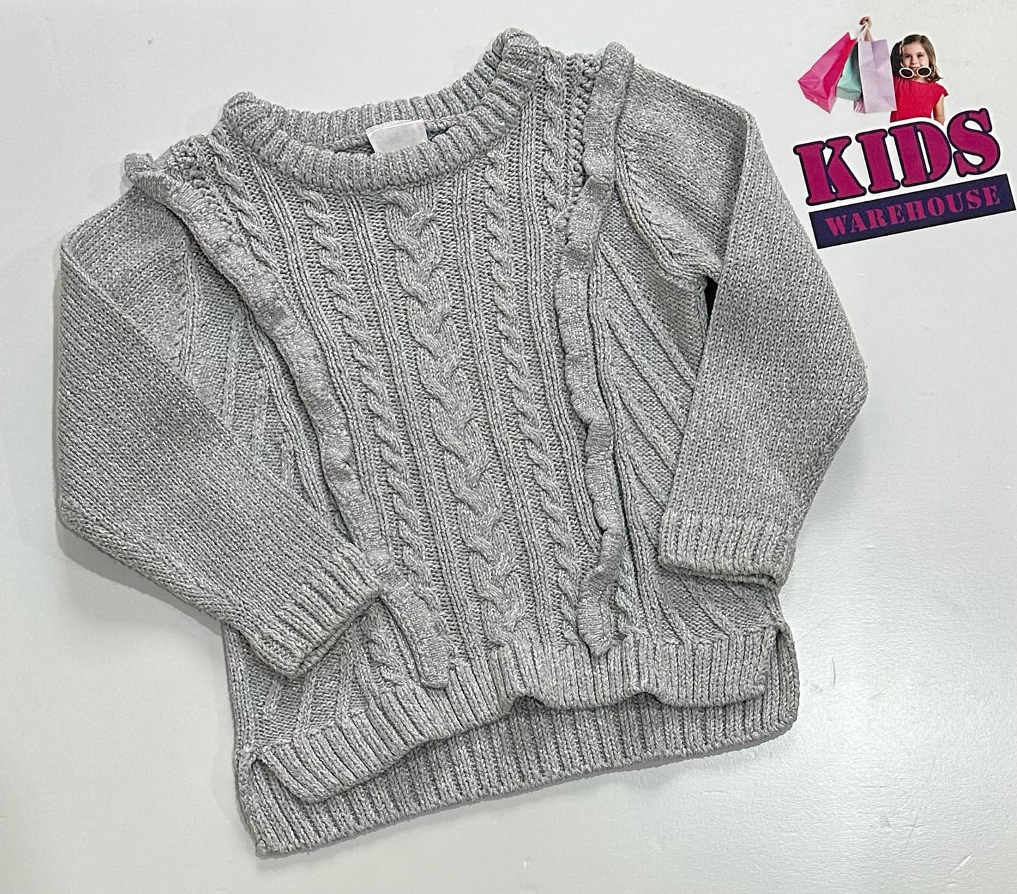 Target Grey Sparkly Knit Jumper Size 2