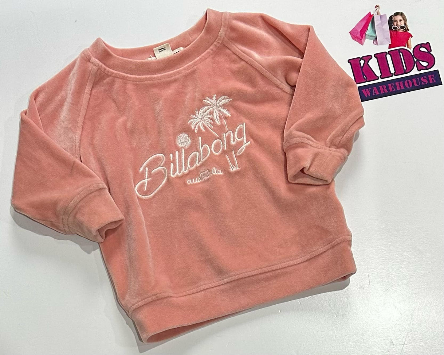 Billabong Pink Soft Jumper Size 1