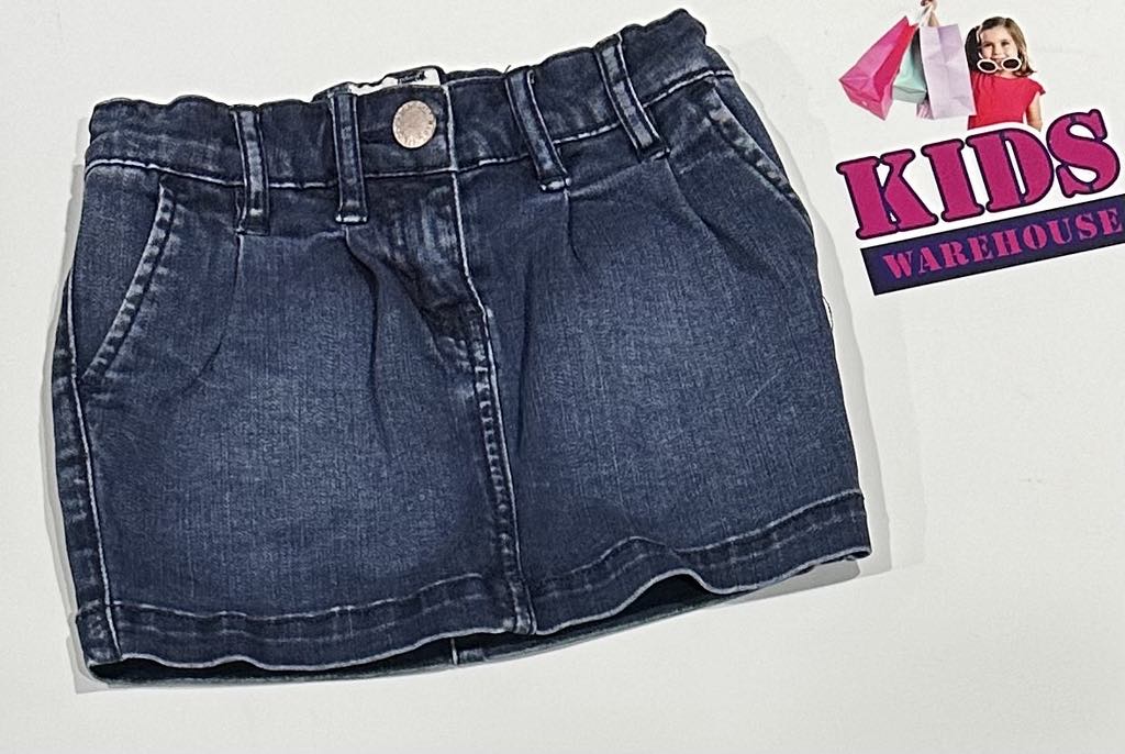 Cr. Denim Dark Blue Jean Skirt Size 4