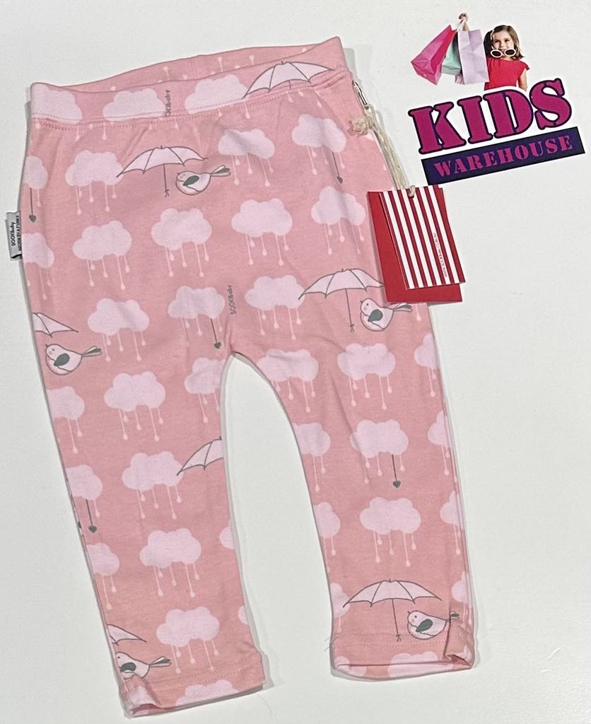 New Sooki Baby Pink Pants With Cloud Pattern Size 0