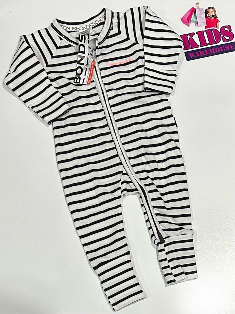 Bonds Black & White Wondersuit Size 000