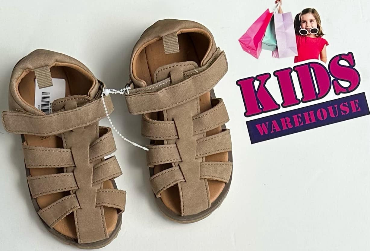 Brown Swade Sandles Size 7 (Child)