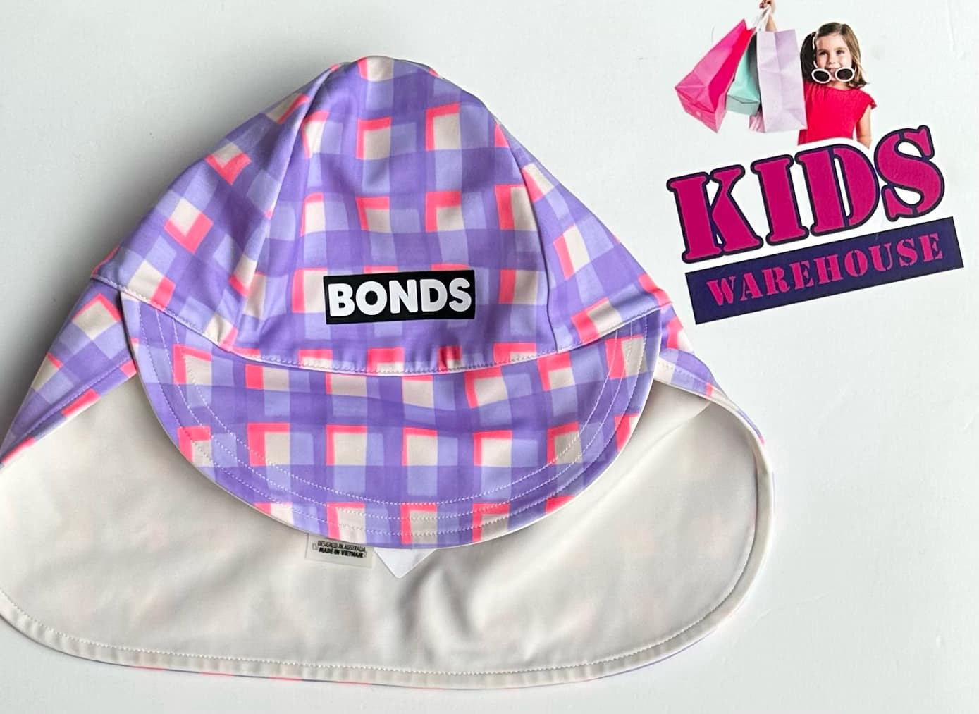 Bonds Purple Pixel Print Swim Hat (Child)