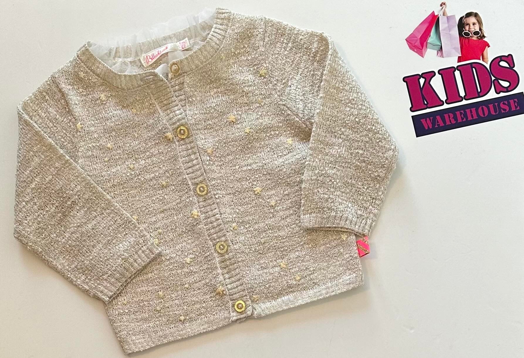 Kids gold cardigan best sale