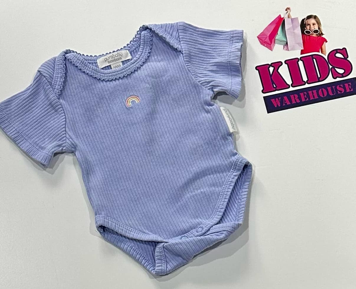 Purebaby Purple Bodysuit Size 0000