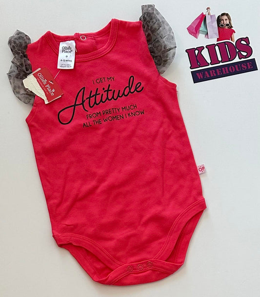 Ollies Place Red Bodysuit Size 0