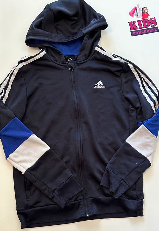 Adidas Black & Blue Hoodie Size 14