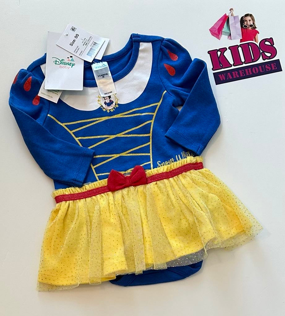 New Disney Blue & Yellow Snow White Dress Size 00