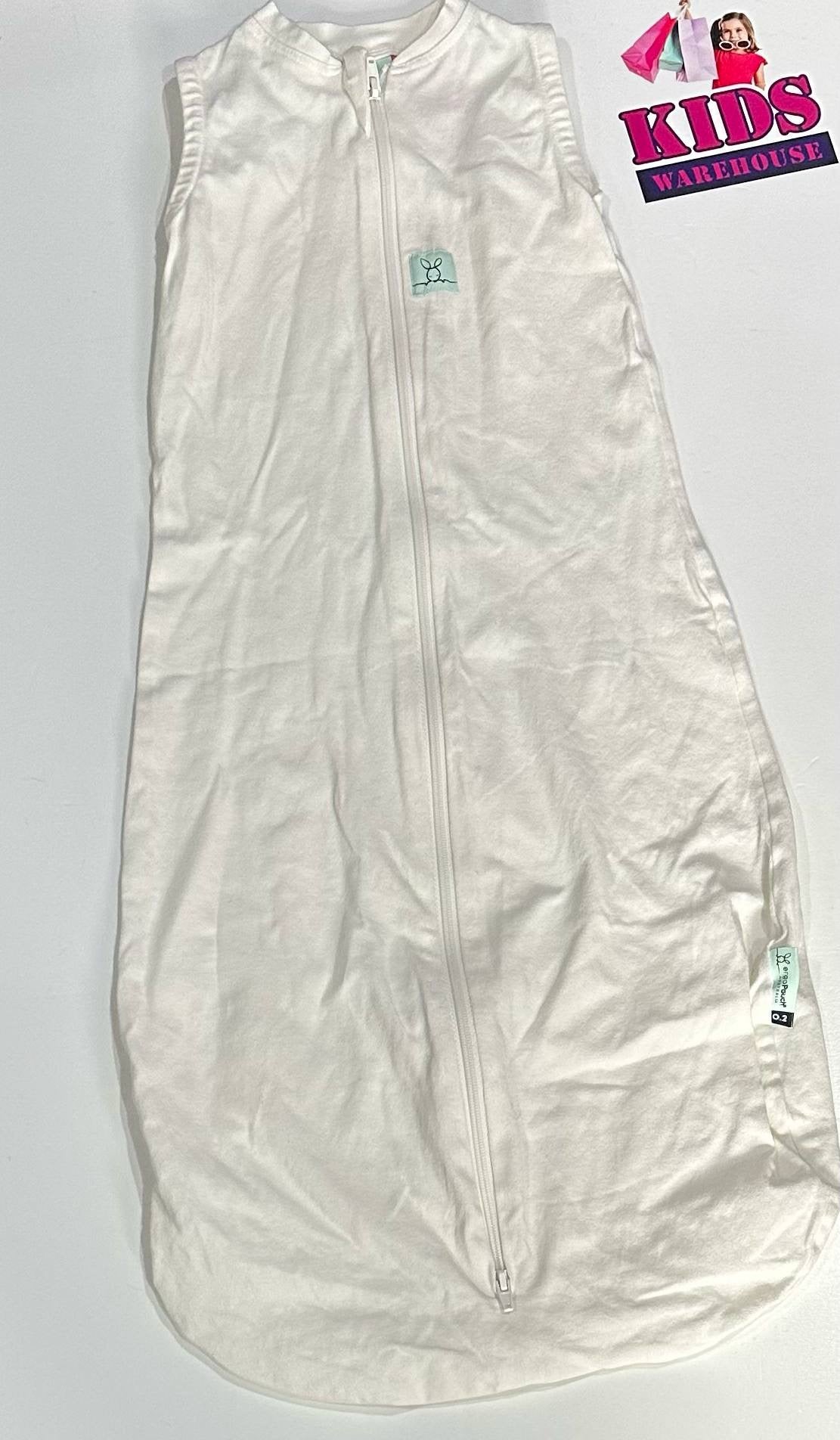 Ergo Pouch Australia White Size 000-0 3-12 Months (7-10kg) TOG 0.2