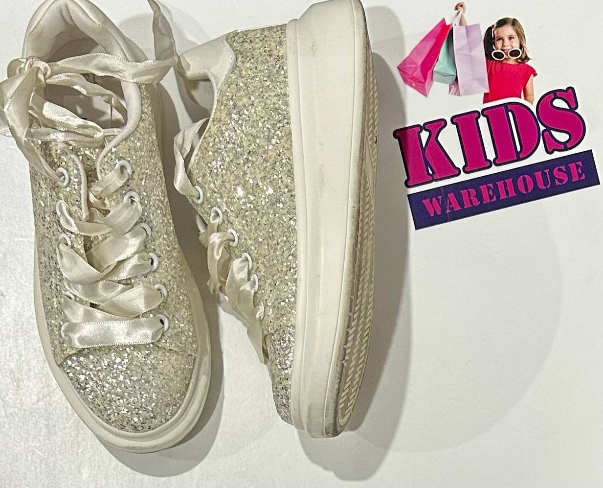 Next White Sparkle Runners Size 13 (Child/Older Child)