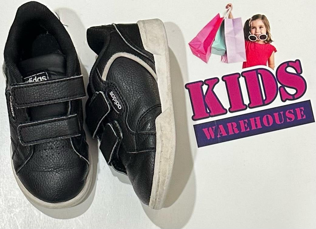 Adidas Black, White Runners Size US6/UK5.5 (Child)