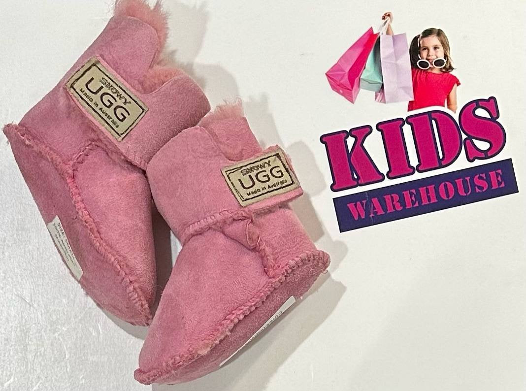 Snowy Ugg Pink Slippers Size 5