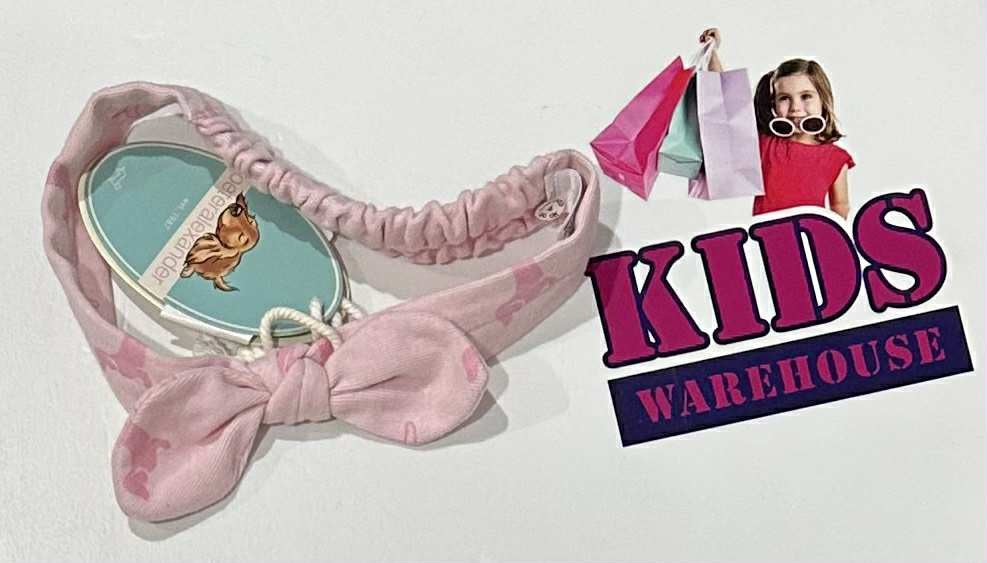 NEW Peter Alexander Pink Sausage Dog Print Baby Headband RRP $19.95