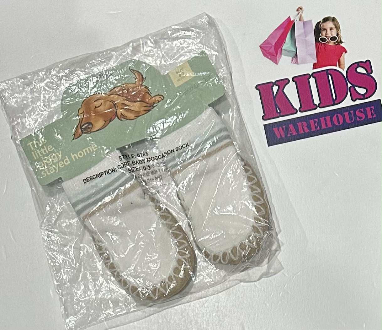 Peter Alexander Baby Moccasin Socks Size 0-3 Months